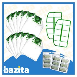 Kit Offerta Sacchetti Folletto VK200 VK220s 12 sacchetti profumatori 2filtri motore 