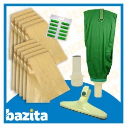 Kit Offerta Sacchetti Folletto VK116 VK117 10 sacchetti spazzola sacco bocchettone profumatori